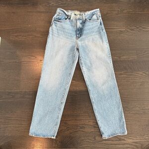 Madewell Light Blue Straight Leg Jeans
